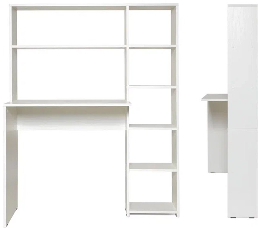 Стол компьютерный с надстройкой DOMA ST04, 113х40x142 см, белый купить,NaN