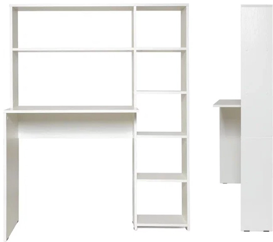 Стол компьютерный с надстройкой DOMA ST04, 113х40x142 см, белый купить,NaN