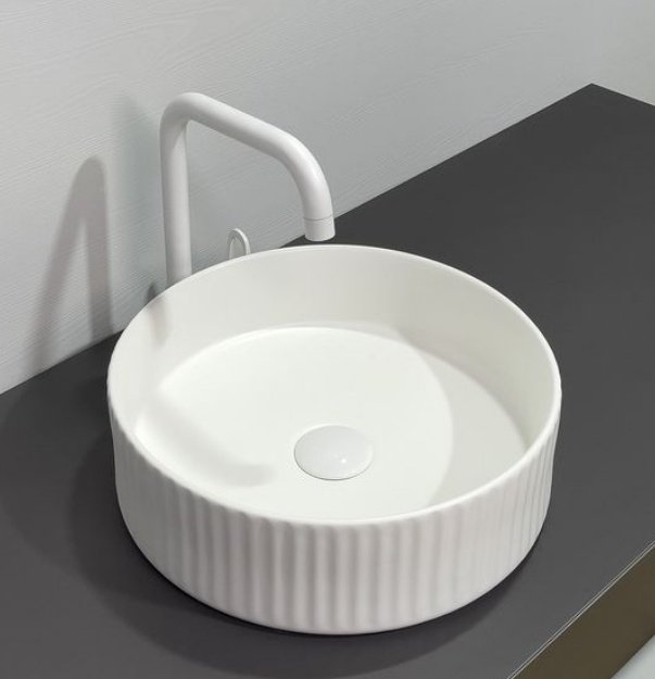 Раковина Comforty 78728MW накладная круглая 36, фарфор купить,95122
