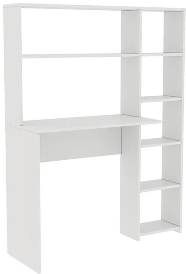 Стол компьютерный с надстройкой DOMA ST04, 113х40x142 см, белый купить,NaN