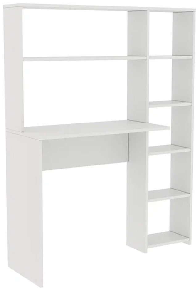 Стол компьютерный с надстройкой DOMA ST04, 113х40x142 см, белый купить,NaN