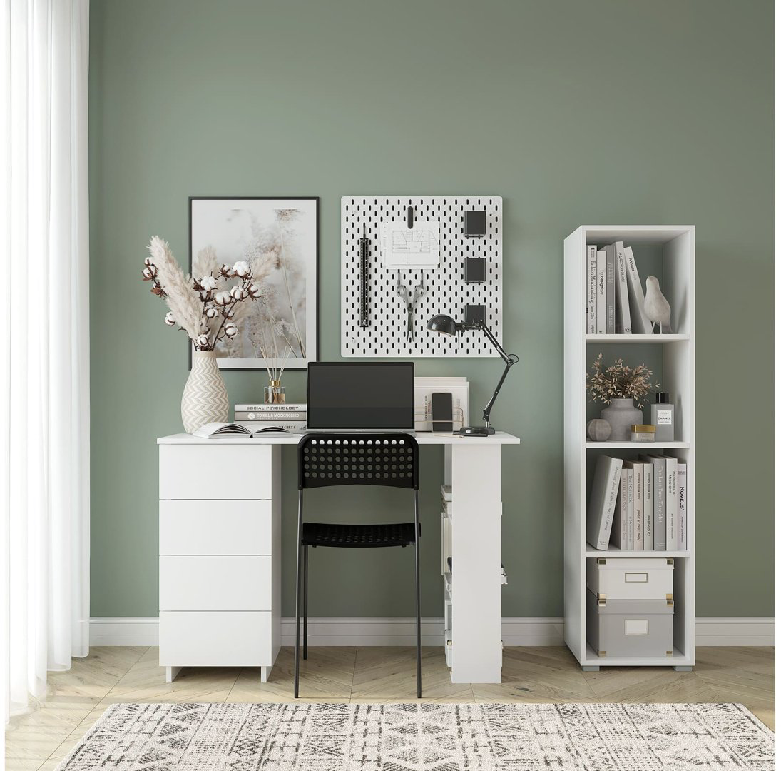 Стол письменный DOMA ASTI-3 big, 110х75x50.6 см, белый купить,NaN