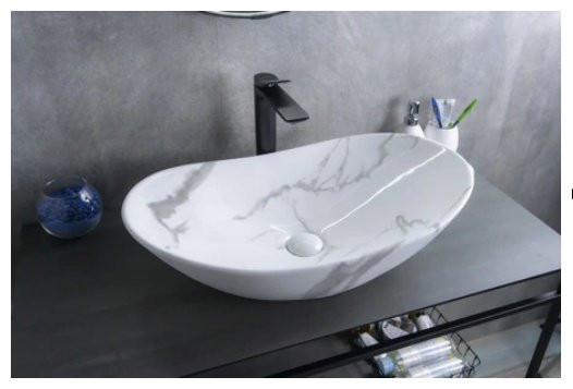 Раковина GID-ceramic Mnc811C накладная овальная 61, керамика