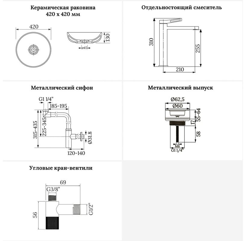 Раковина Wellsee 201004300 накладная круглая 42, фаянс купить,NaN