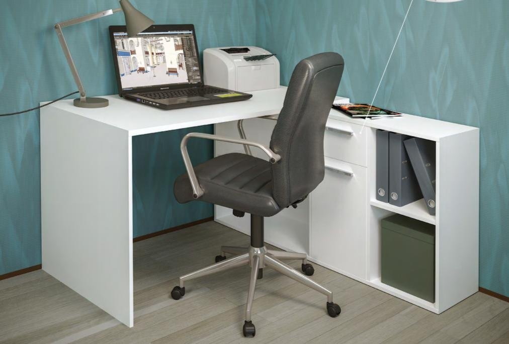 Стол письменный DOMA LITE-NEW, 139.2х136x75.2 см, белый купить,NaN