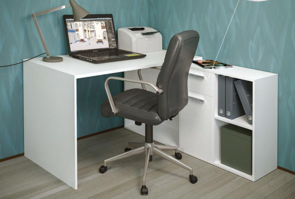 Стол письменный DOMA LITE-NEW, 139.2х136x75.2 см, белый купить,NaN
