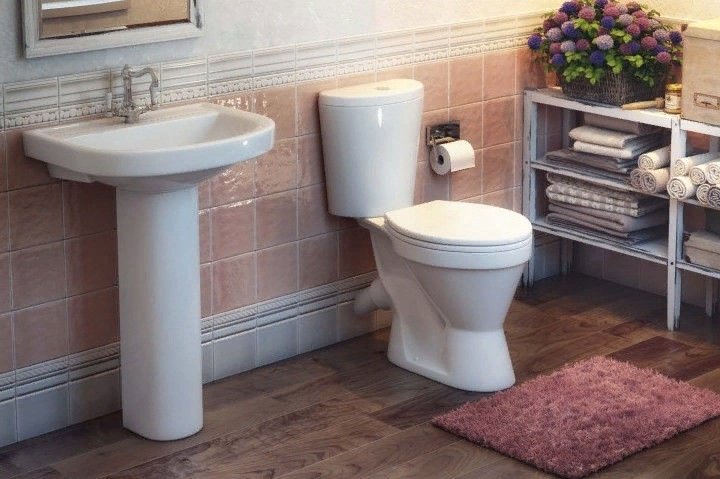 Раковина с пьедесталом 43 см ROSA Стандарт STW02 купить,38100