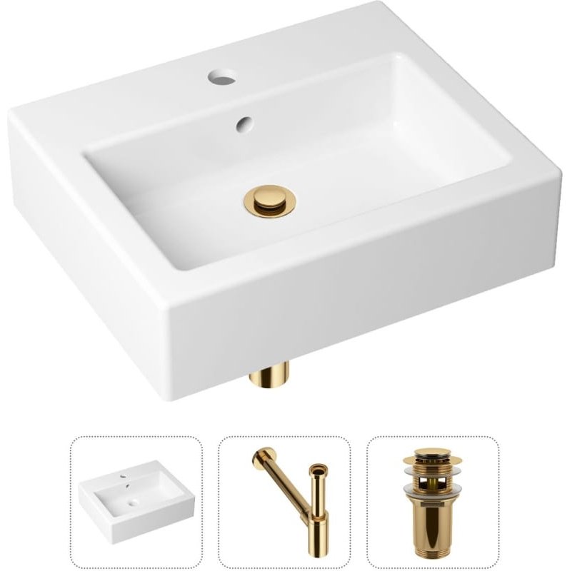 Раковина Lavinia Boho Bathroom Sink 21520658 накладная прямоугольная 41, санфарфор купить,NaN