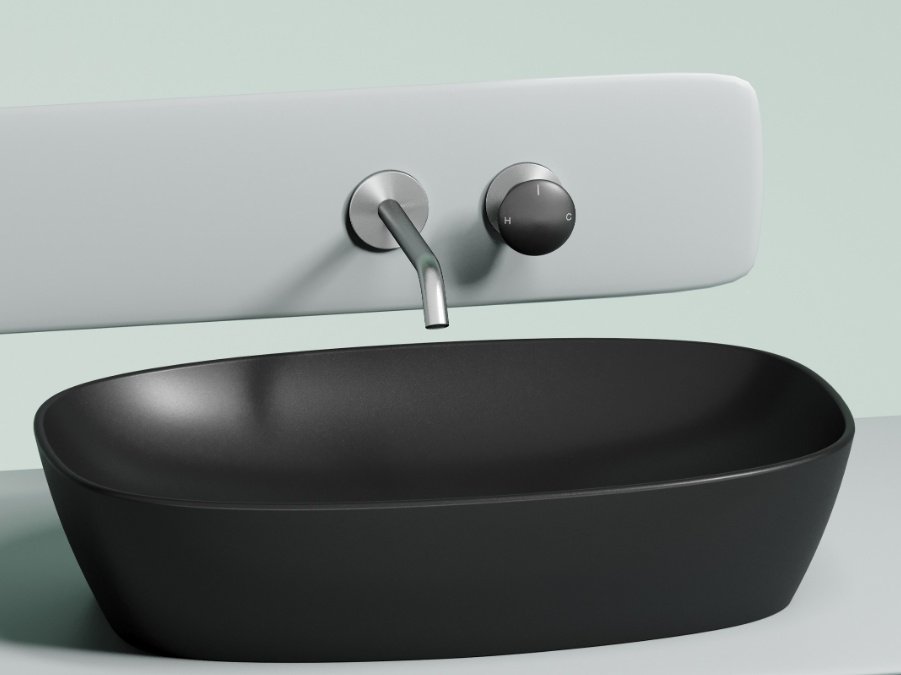 Раковина Ceramicanova CN6049MB накладная овальная 60, санфарфор