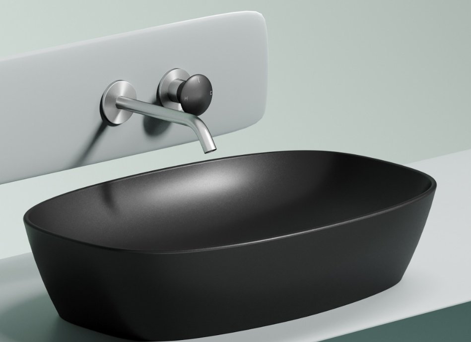 Раковина Ceramicanova CN6049MB накладная овальная 60, санфарфор