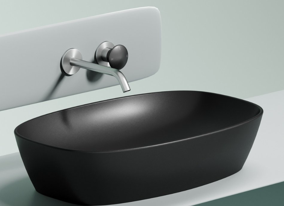 Раковина Ceramicanova CN6049MB накладная овальная 60, санфарфор купить,344668