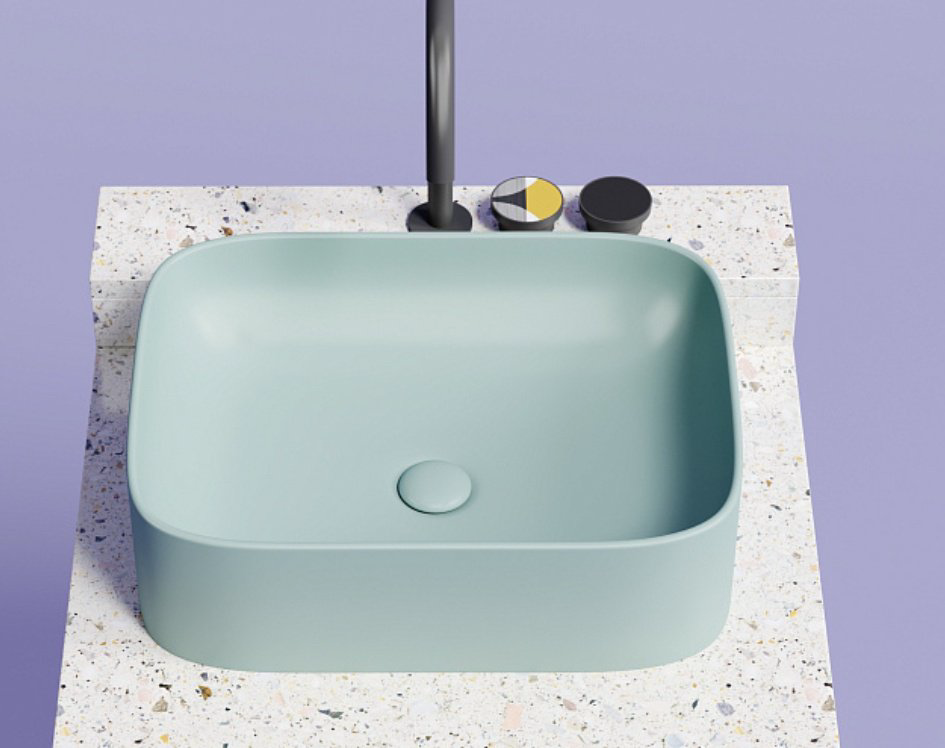 Раковина Ceramicanova CN6052MLG накладная прямоугольная 50, санфарфор купить,294221