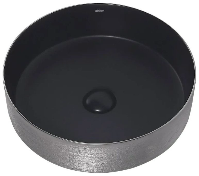 Раковина Abber Bequem AC2109BS накладная круглая 40 см, фаянс