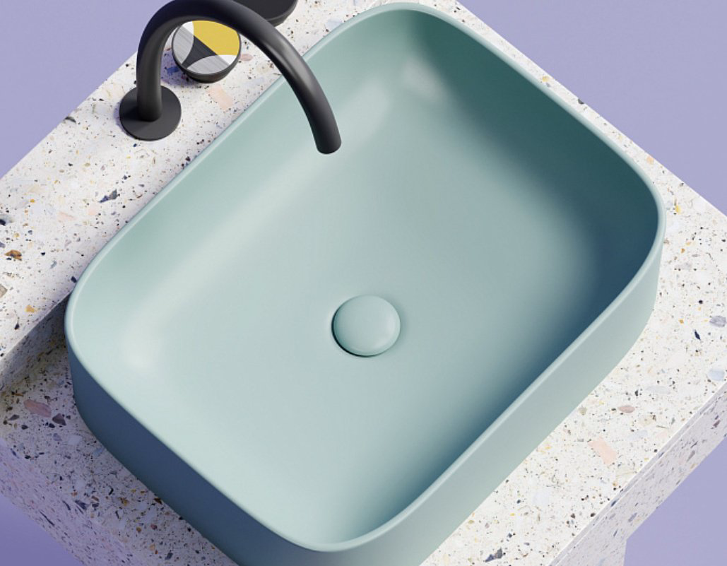 Раковина Ceramicanova CN6052MLG накладная прямоугольная 50, санфарфор купить,294221