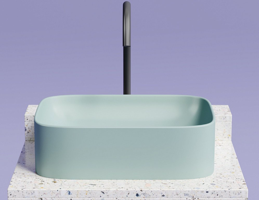 Раковина Ceramicanova CN6052MLG накладная прямоугольная 50, санфарфор купить,294221