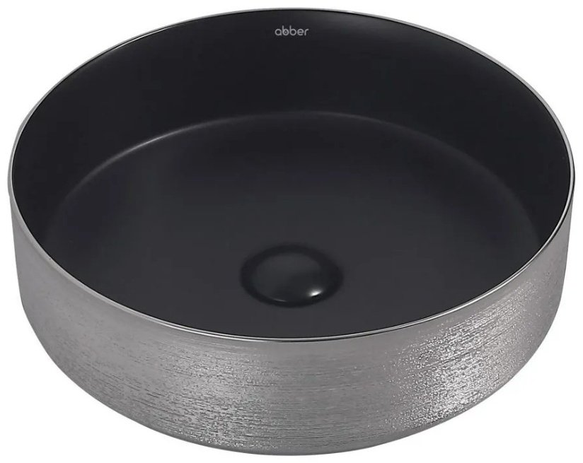 Раковина Abber Bequem AC2109BS накладная круглая 40 см, фаянс