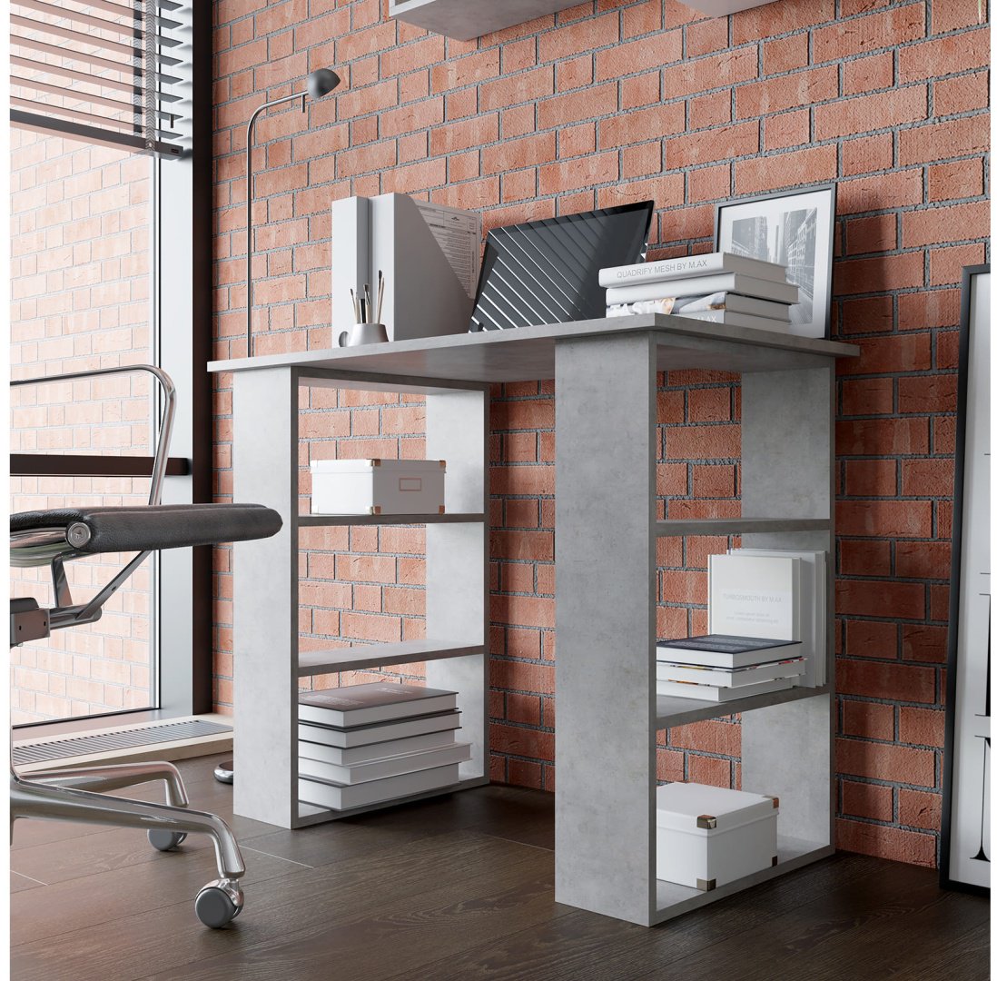 Стол письменный DOMA ASTI-2 big, 91х75x50 см, серый купить,NaN