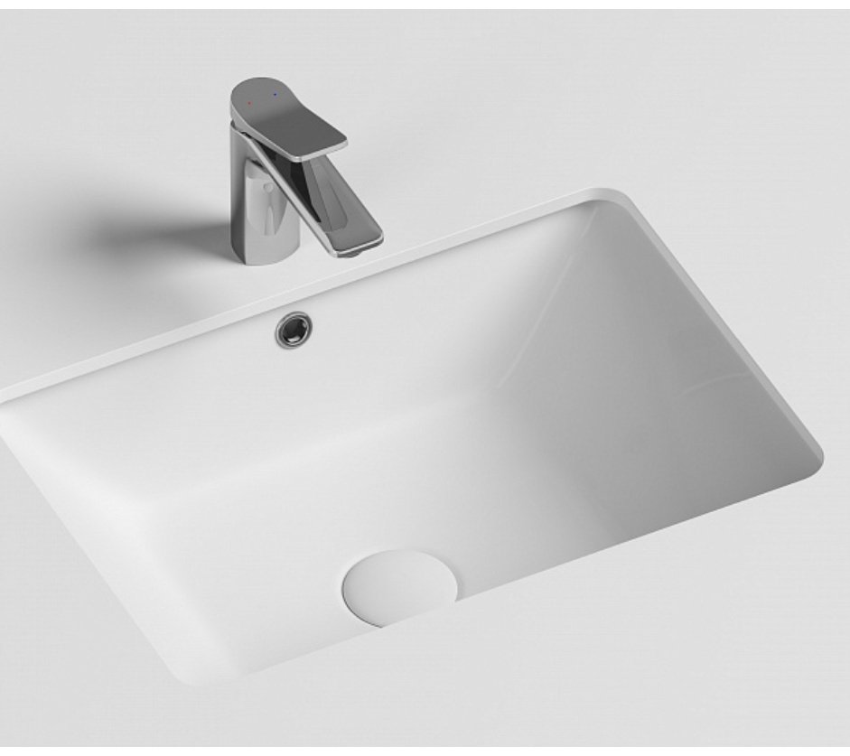 Раковина Ceramicanova CN6045 врезная прямоугольная 55, санфарфор