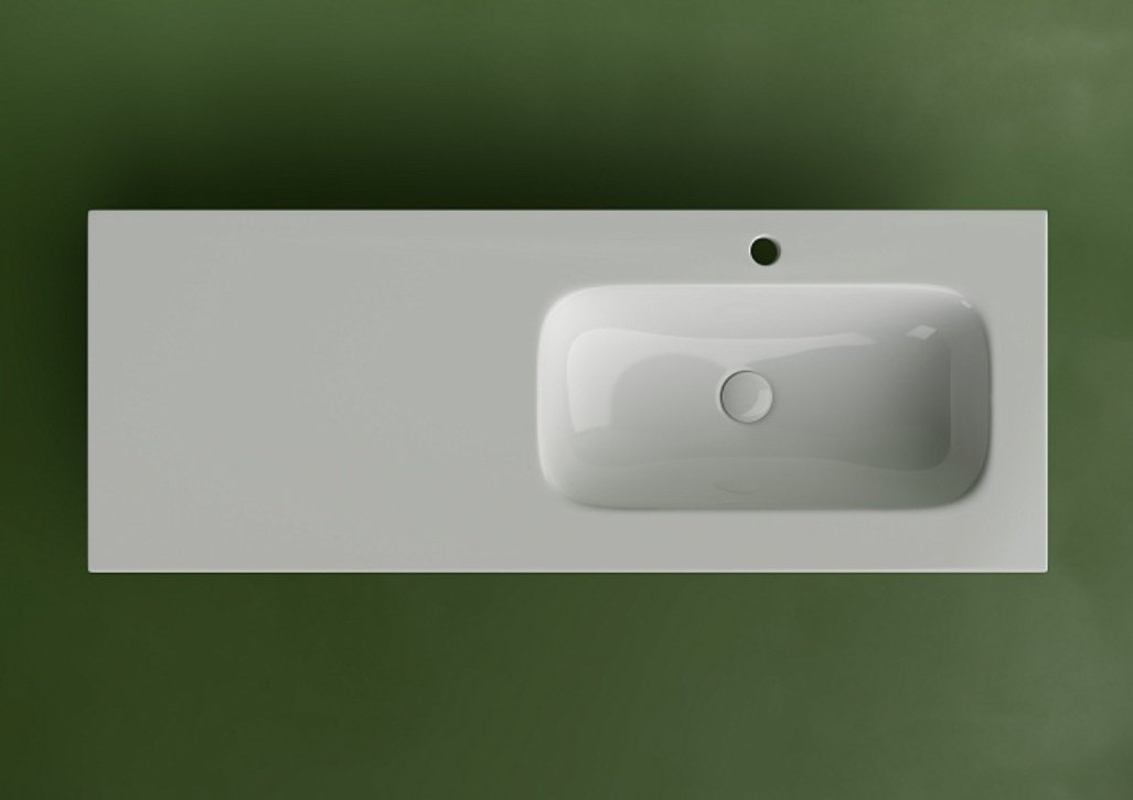 Раковина Ceramicanova CN7021 врезная прямоугольная 121, санфарфор