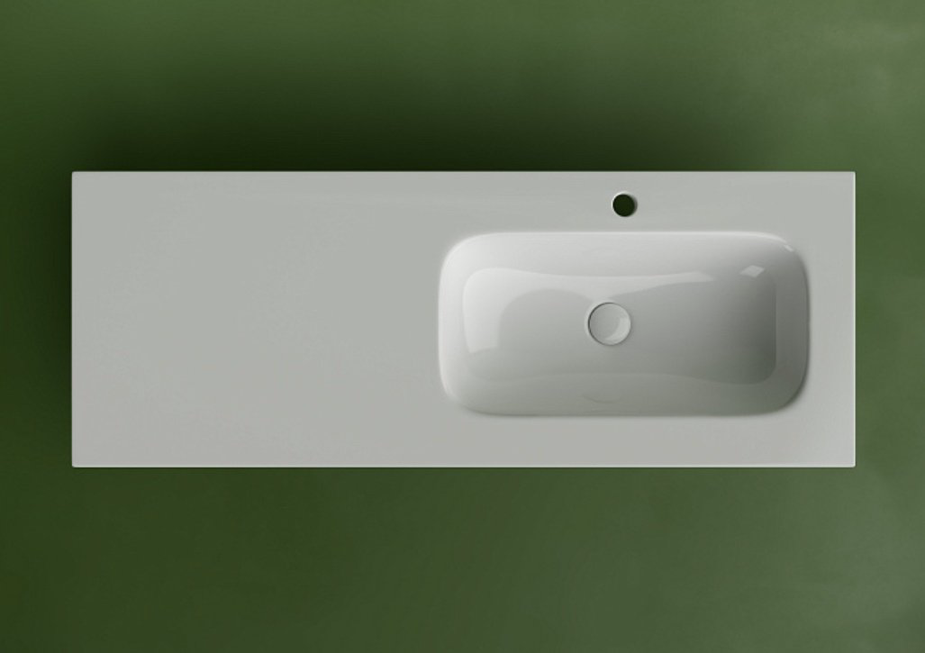 Раковина Ceramicanova CN7021 врезная прямоугольная 121, санфарфор купить,640800