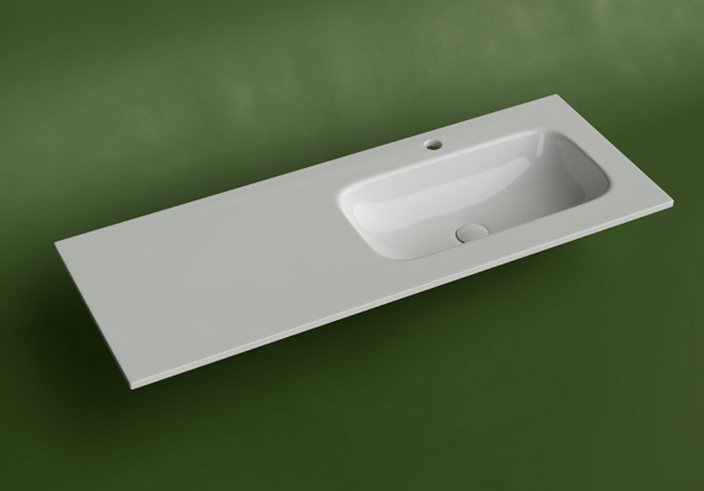 Раковина Ceramicanova CN7021 врезная прямоугольная 121, санфарфор