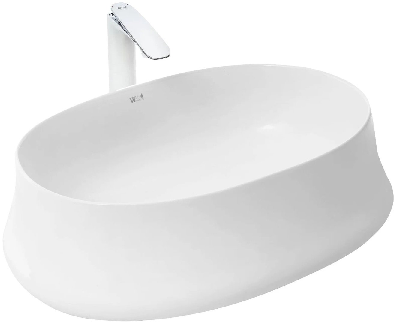 Раковина WeltWasser ELBACH 32100 накладная овальная 57 см, фаянс