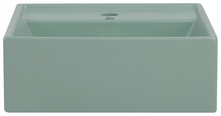 Раковина Abber Rechteck AC2208MCG накладная квадратная 41.5 см, фаянс