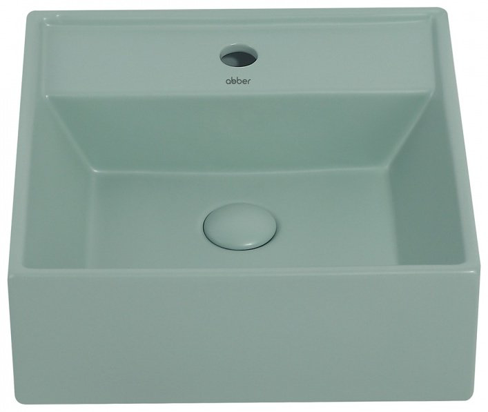 Раковина Abber Rechteck AC2208MCG накладная квадратная 41.5 см, фаянс купить,133900