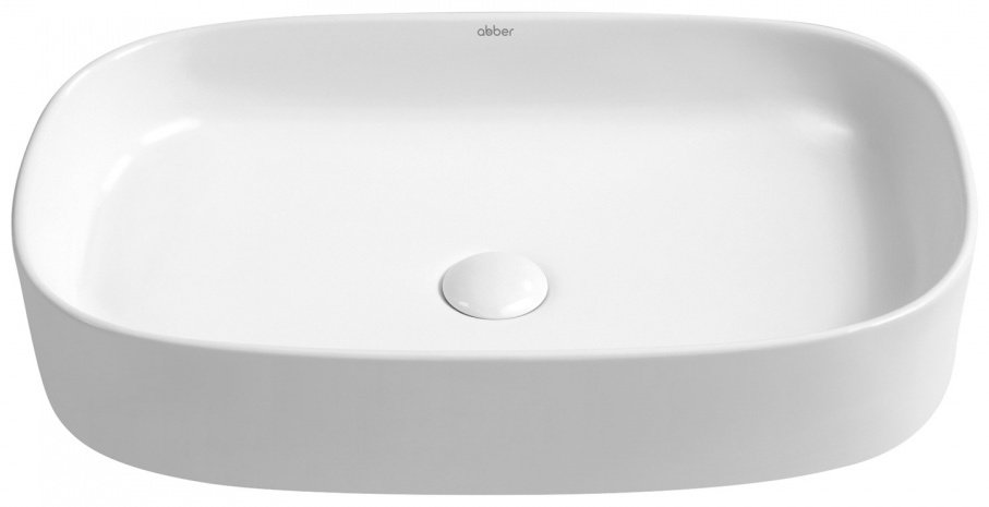 Раковина Abber Rechteck AC2209 накладная прямоугольная 61 см, фаянс купить,45753