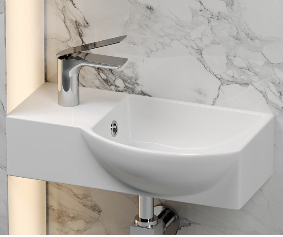 Раковина Ceramicanova CN6039R подвесная прямоугольная 40, санфарфор купить,120900
