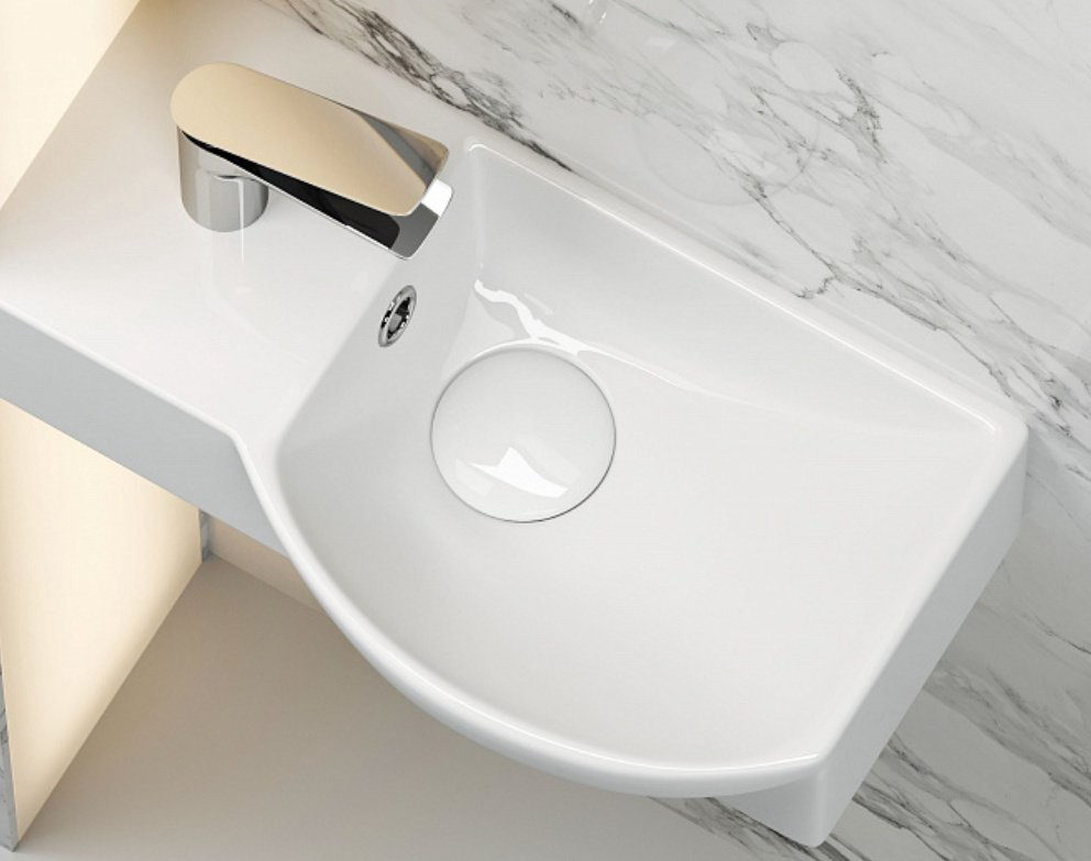 Раковина Ceramicanova CN6039R подвесная прямоугольная 40, санфарфор купить,120900