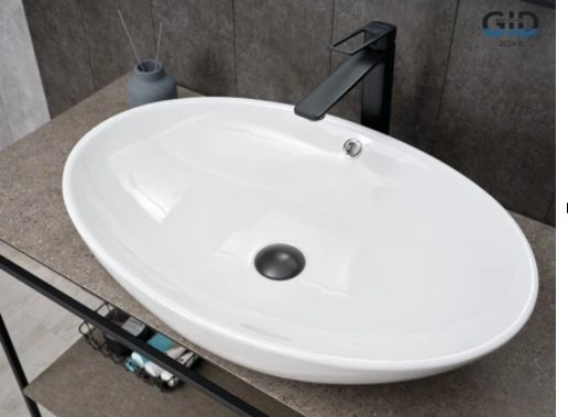 Раковина GID-ceramic N9007 накладная овальная 63.5, керамика купить,NaN