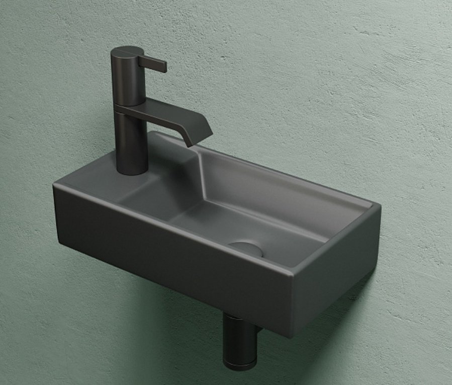 Раковина Ceramicanova CN6051RMDH подвесная прямоугольная 41, санфарфор