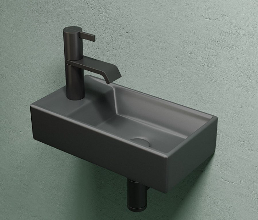 Раковина Ceramicanova CN6051RMDH подвесная прямоугольная 41, санфарфор купить,235100