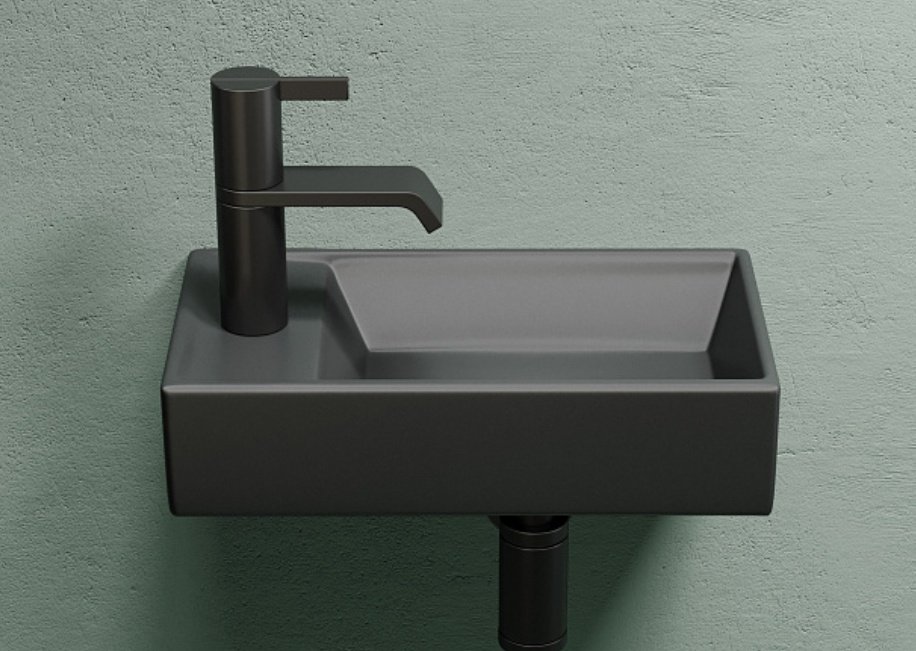 Раковина Ceramicanova CN6051RMDH подвесная прямоугольная 41, санфарфор