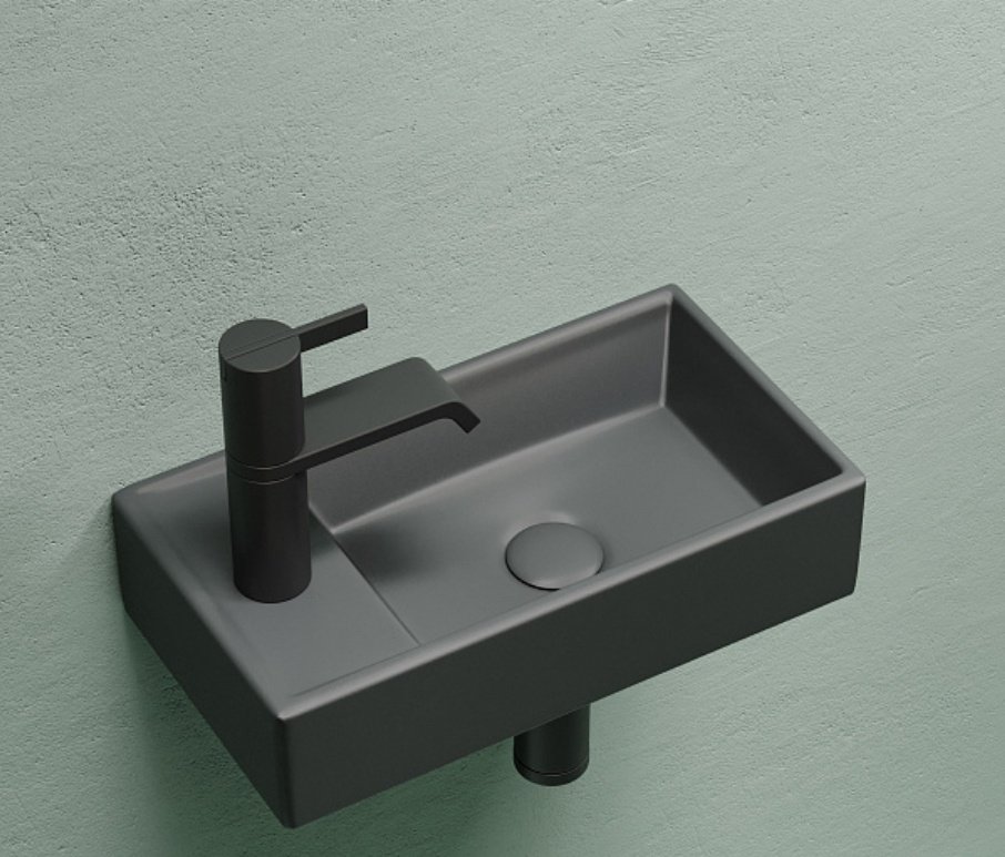 Раковина Ceramicanova CN6051RMDH подвесная прямоугольная 41, санфарфор