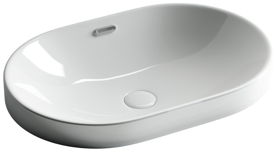 Раковина Ceramicanova CN5020 накладная овальная 61, санфарфор купить,124800
