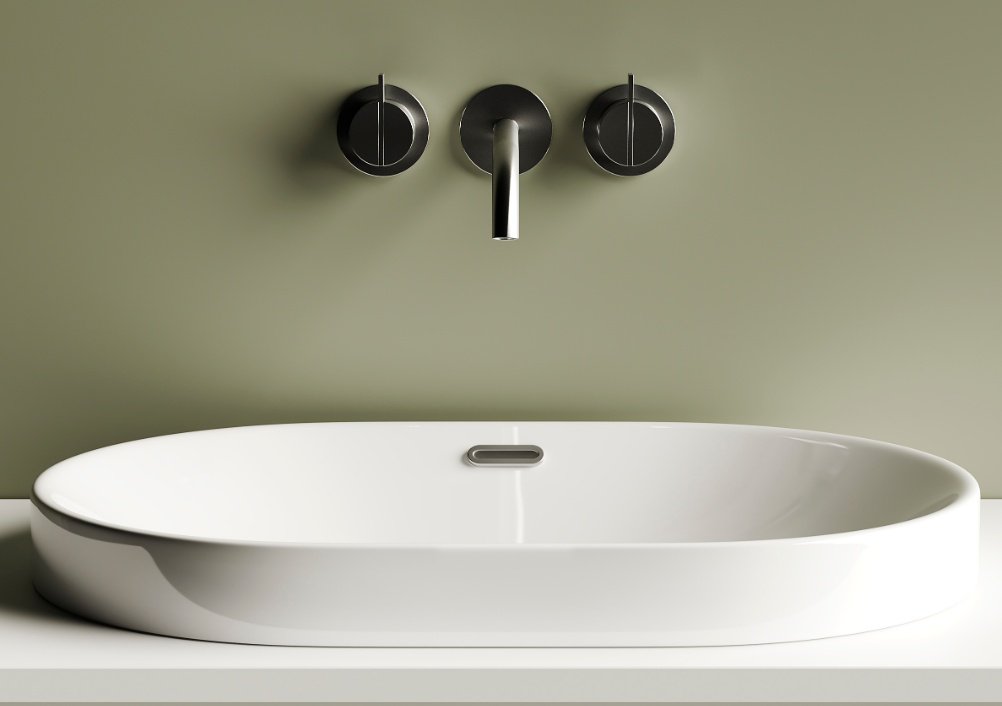 Раковина Ceramicanova CN5020 накладная овальная 61, санфарфор