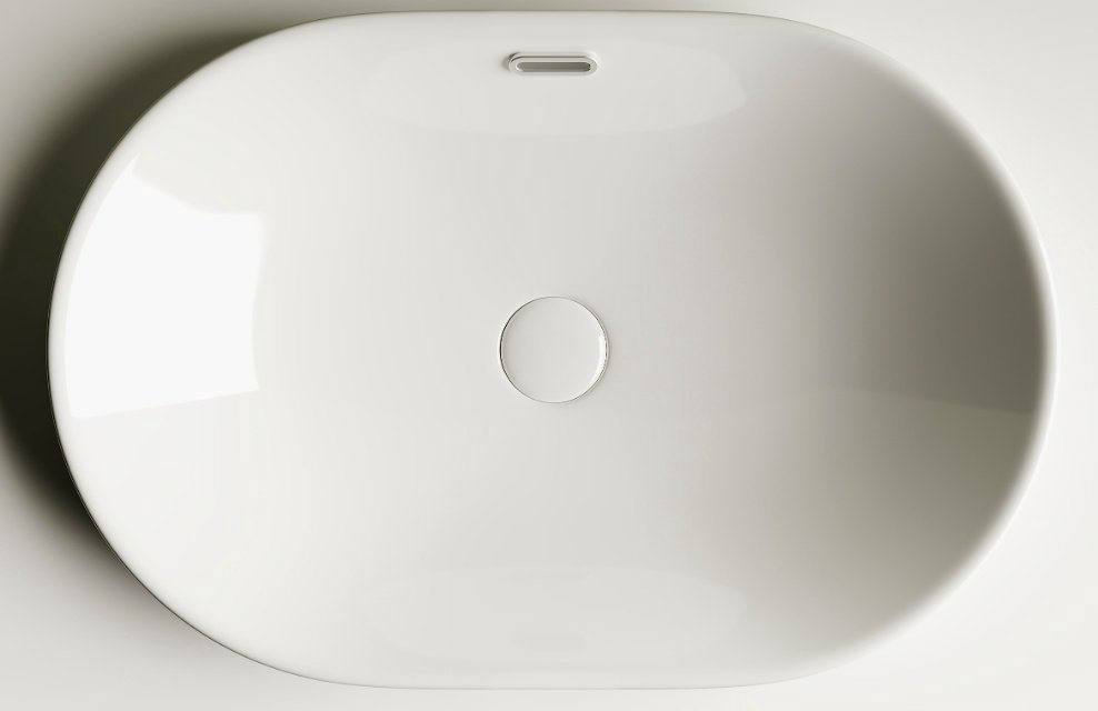 Раковина Ceramicanova CN5020 накладная овальная 61, санфарфор купить,124800