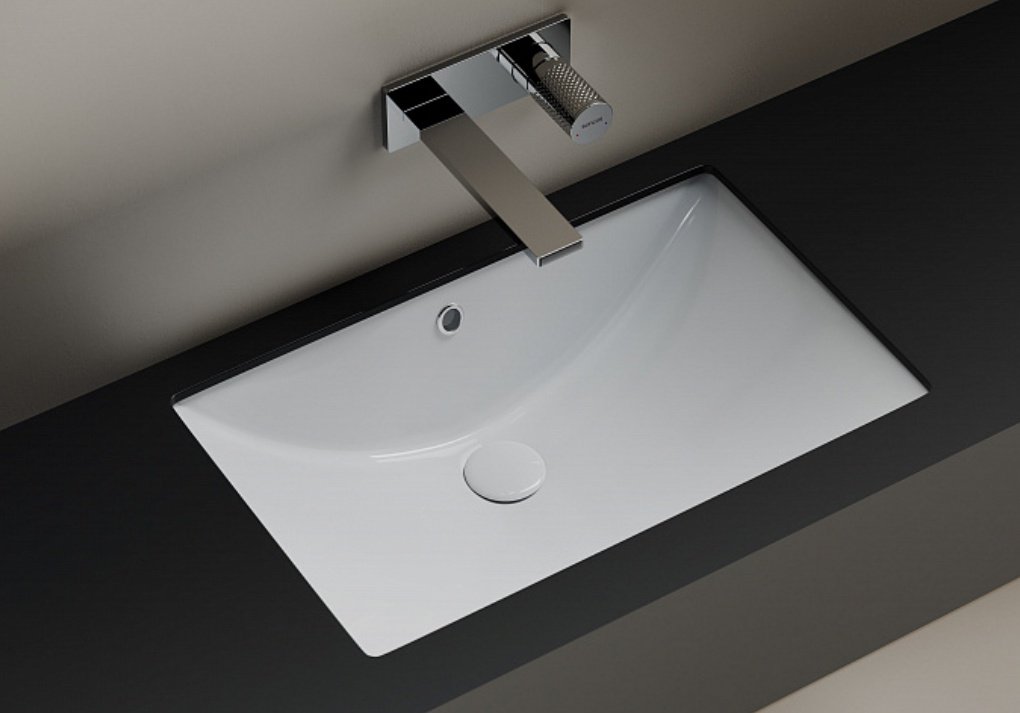 Раковина Ceramicanova CN6082 врезная прямоугольная 60, санфарфор