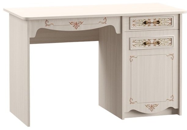 Стол письменный DOMA FLORENCIA-NEW, 120х60x75.3 см, белый, бежевый купить,NaN