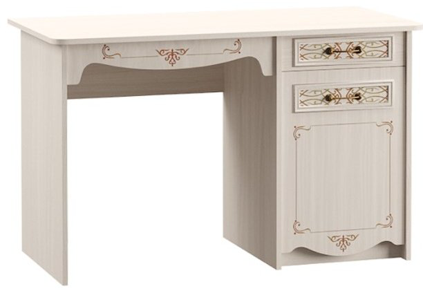 Стол письменный DOMA FLORENCIA-NEW, 120х60x75.3 см, белый, бежевый купить,NaN