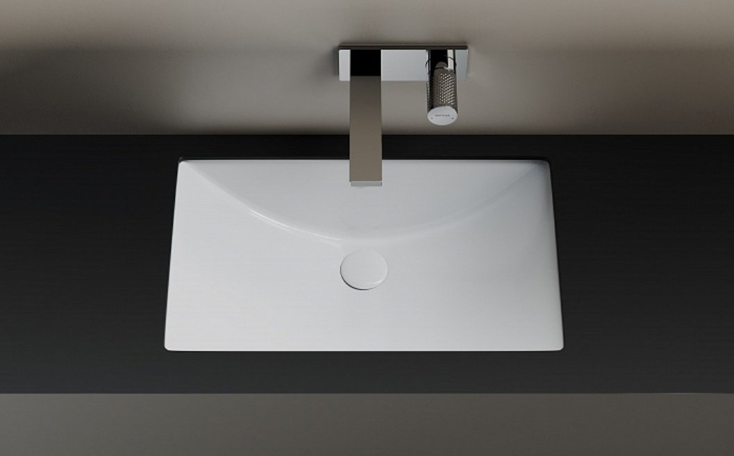 Раковина Ceramicanova CN6082 врезная прямоугольная 60, санфарфор