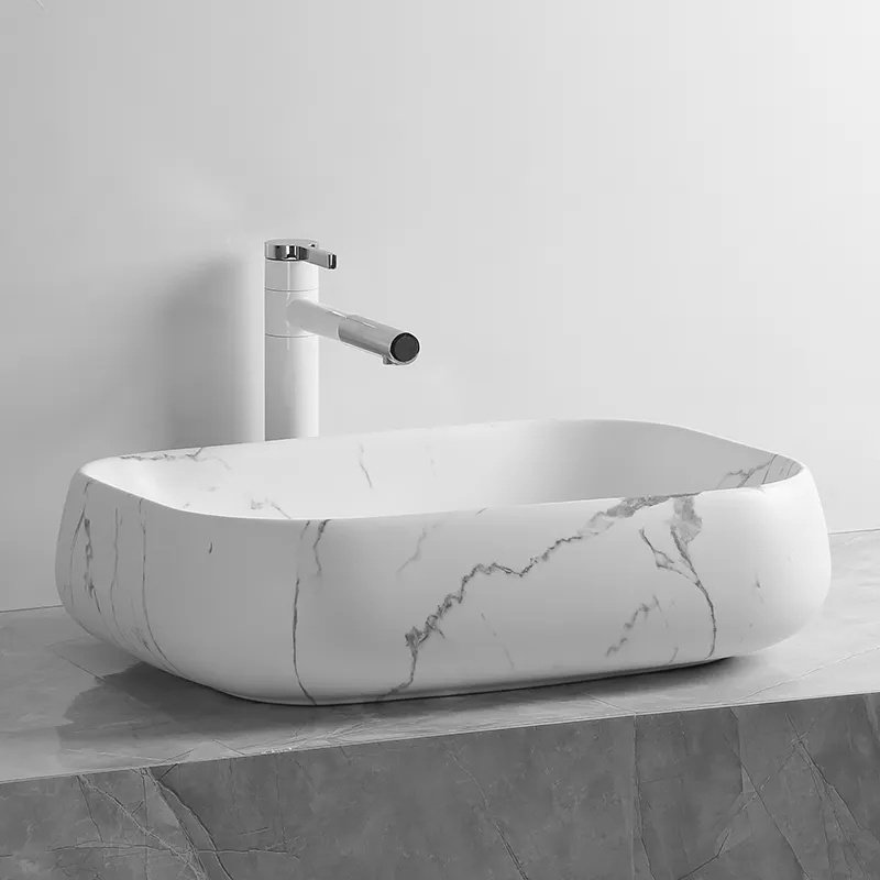 Раковина CeruttiSPA CR0086 MMW2 накладная прямоугольная 56.5 см, фарфор купить,85200