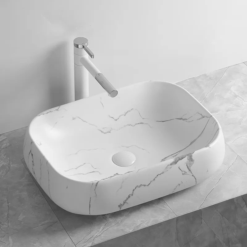 Раковина CeruttiSPA CR0086 MMW2 накладная прямоугольная 56.5 см, фарфор купить,85200