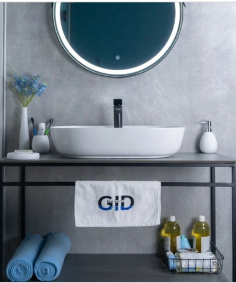 Раковина GID-ceramic D1346 накладная овальная 61, керамика купить,NaN