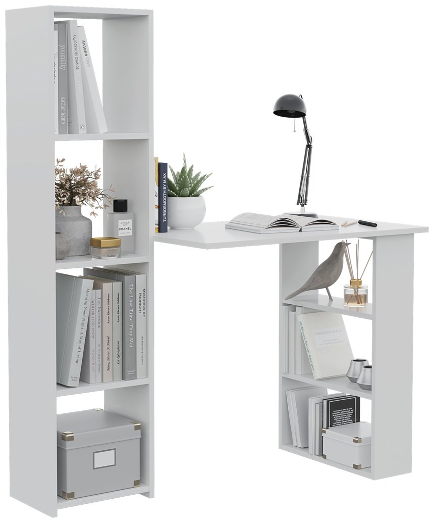 Стол письменный DOMA ASTI-4 big, 138х115x50 см, белый купить,NaN