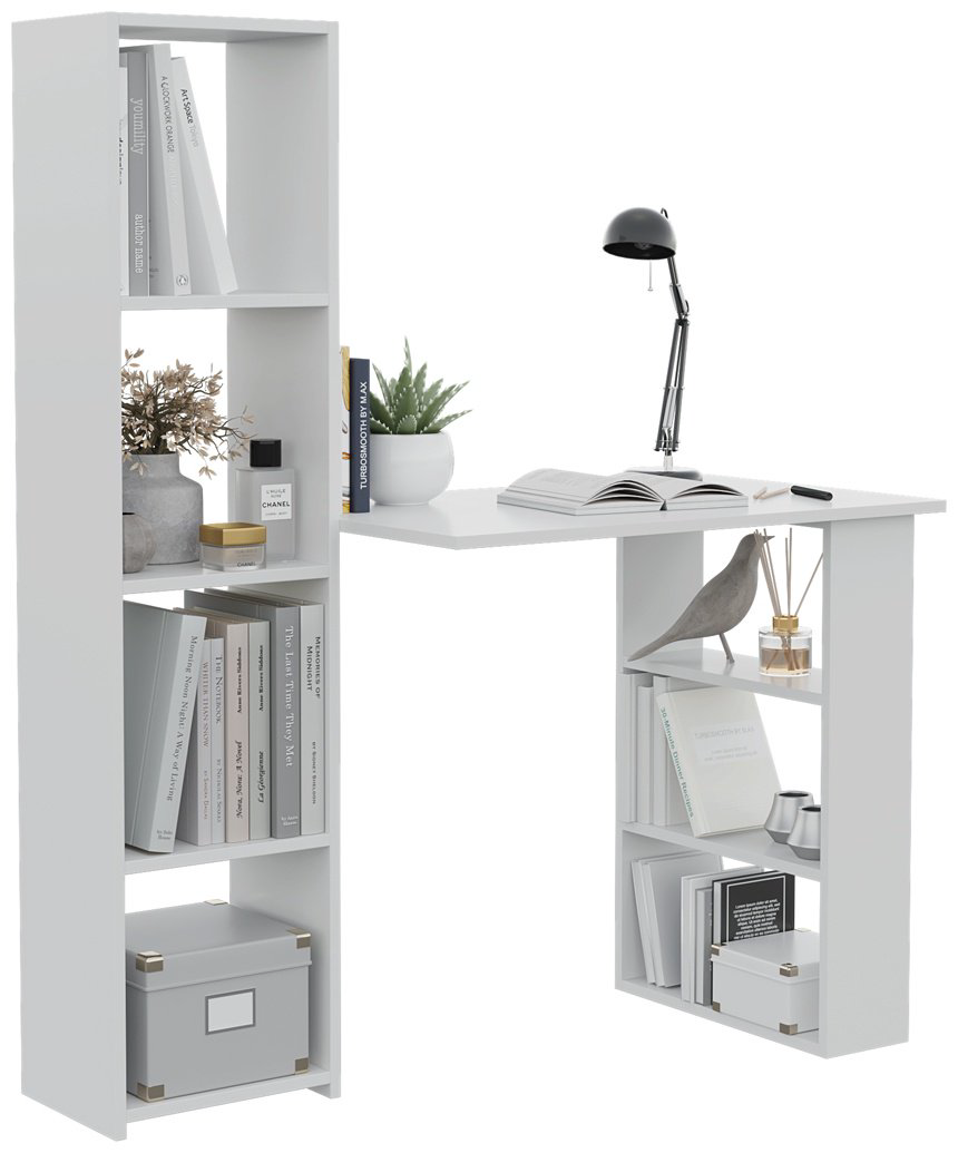 Стол письменный DOMA ASTI-4 big, 138х115x50 см, белый купить,NaN