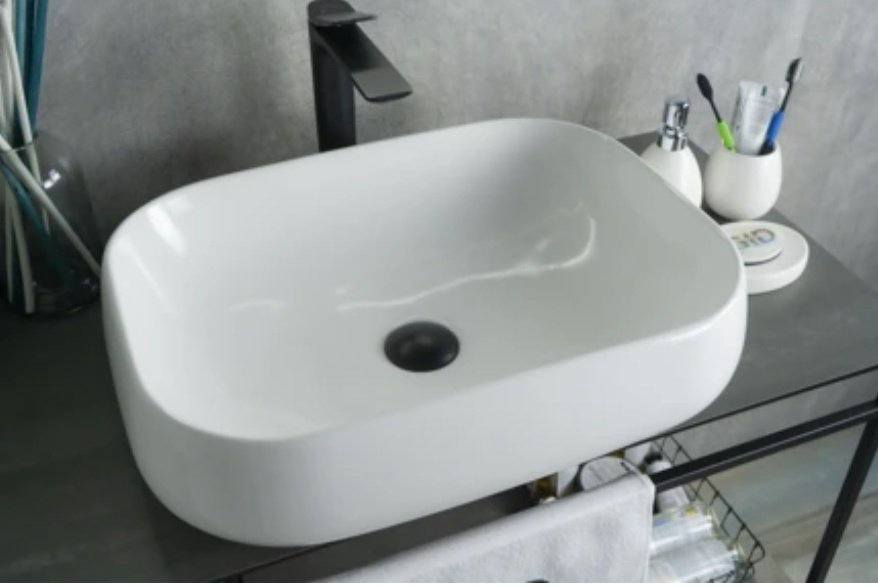 Раковина GID-ceramic N9243 накладная овальная 56, керамика купить,116000