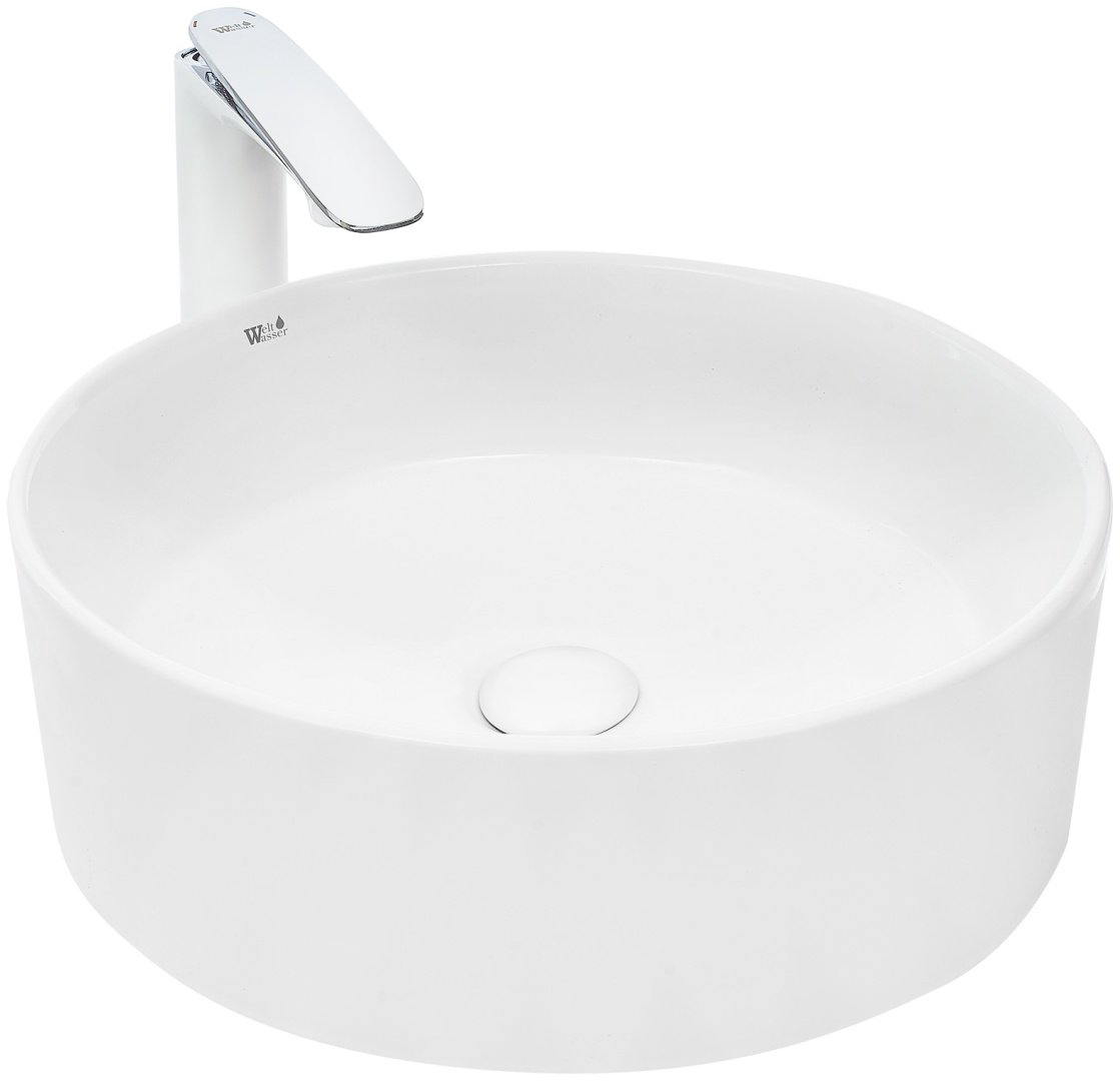 Раковина WeltWasser WW ELBACH 3069 накладная круглая 47 см, фаянс